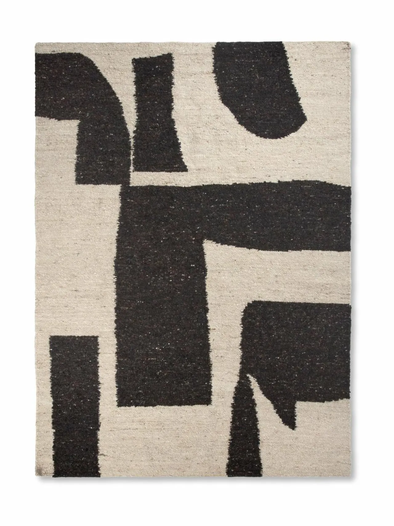 Matot|Ferm Living Piece-villamatto 300 x 200 cm OFF-WHITE/COFFEE