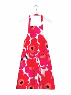 Keittiö- & Kattaustekstiilit|Marimekko Pieni Unikko -esiliina PUNAINEN