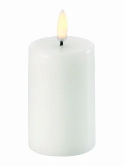 Jouluvalot|UYUNI Pillar LED -pöytäkynttilä 5 x 8 cm NORDIC WHITE