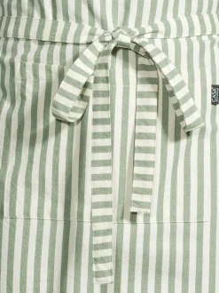 Keittiö- & Kattaustekstiilit|Casa Stockmann Pinna-esiliina GREEN/SOFT WHITE