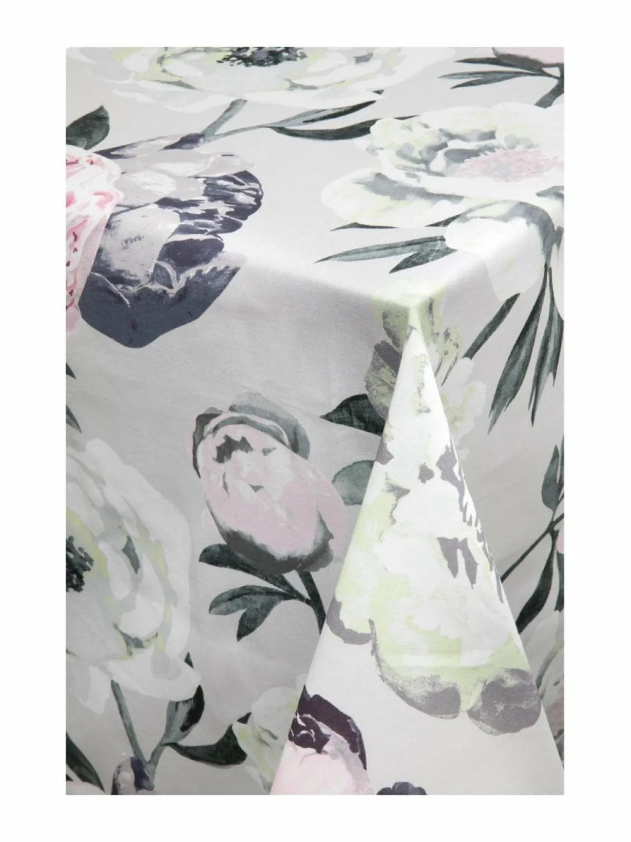 Keittiö- & Kattaustekstiilit|Pentik Pioni-pöytäliina 145 x 250 cm VAALEANHARMAA