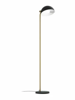 Lattiavalaisimet|Design by Grönlund Pivo-lattiavalaisin, 154 cm BLACK / BRASS