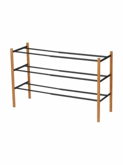 Säilytys|Yamazaki Plain-kenkäteline, pidennettävä BLACK