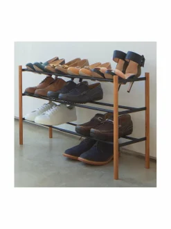 Säilytys|Yamazaki Plain-kenkäteline, pidennettävä BLACK