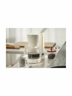 Kahvin- & Vedenkeittimet|Alessi Plissé-kahvinkeitin WHITE