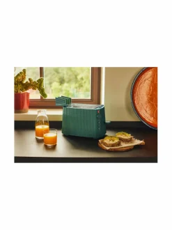 Leivänpaahtimet|Alessi Plissé-leivänpaahdin GR GREEN