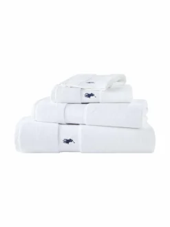 Kylpyhuonetekstiilit|Ralph Lauren Home Polo Player -pyyhe WHITE