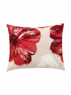 Liinavaatteet|Casa Stockmann Poppy-perkaalityynyliina PEACH/RED/WHITE COMBO