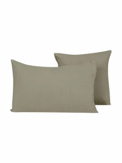 Sisustustyynyt|Haomy Porticcio-pellavatyynynpäällinen, 40 x 60 cm 49 KAKI