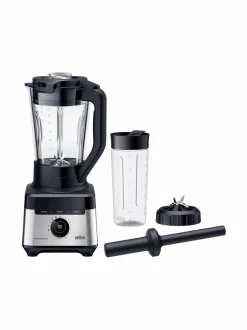 Vatkaimet & Sekoittimet|Braun PowerBlend 7 Blender -tehosekoitin + Travel-muki BLACK, METAL