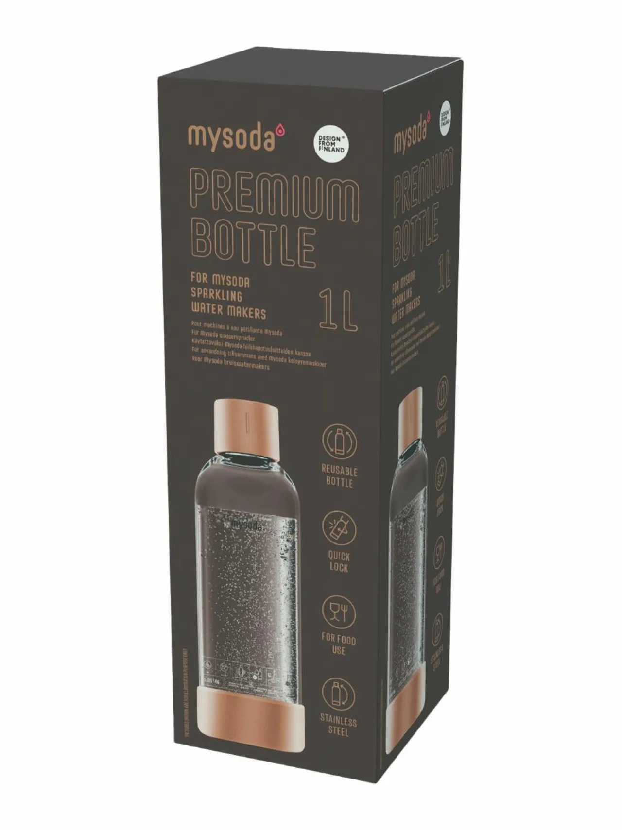 Muut Keittiölaitteet|Mysoda Premium-juomapullo 1 L COPPER
