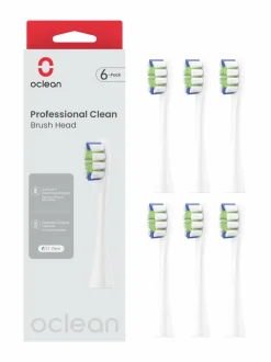 Hampaidenhoito|Oclean Professional Clean -harjaspäät 6-pack WHITE
