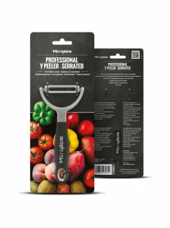 Keittiötarvikkeet|Microplane Professional Y Serrated -kuorija BLACK