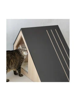 Pedit Ja Makuualustat|Studio Animaux Puinen lemmikkitalo - Epäsymmetrinen