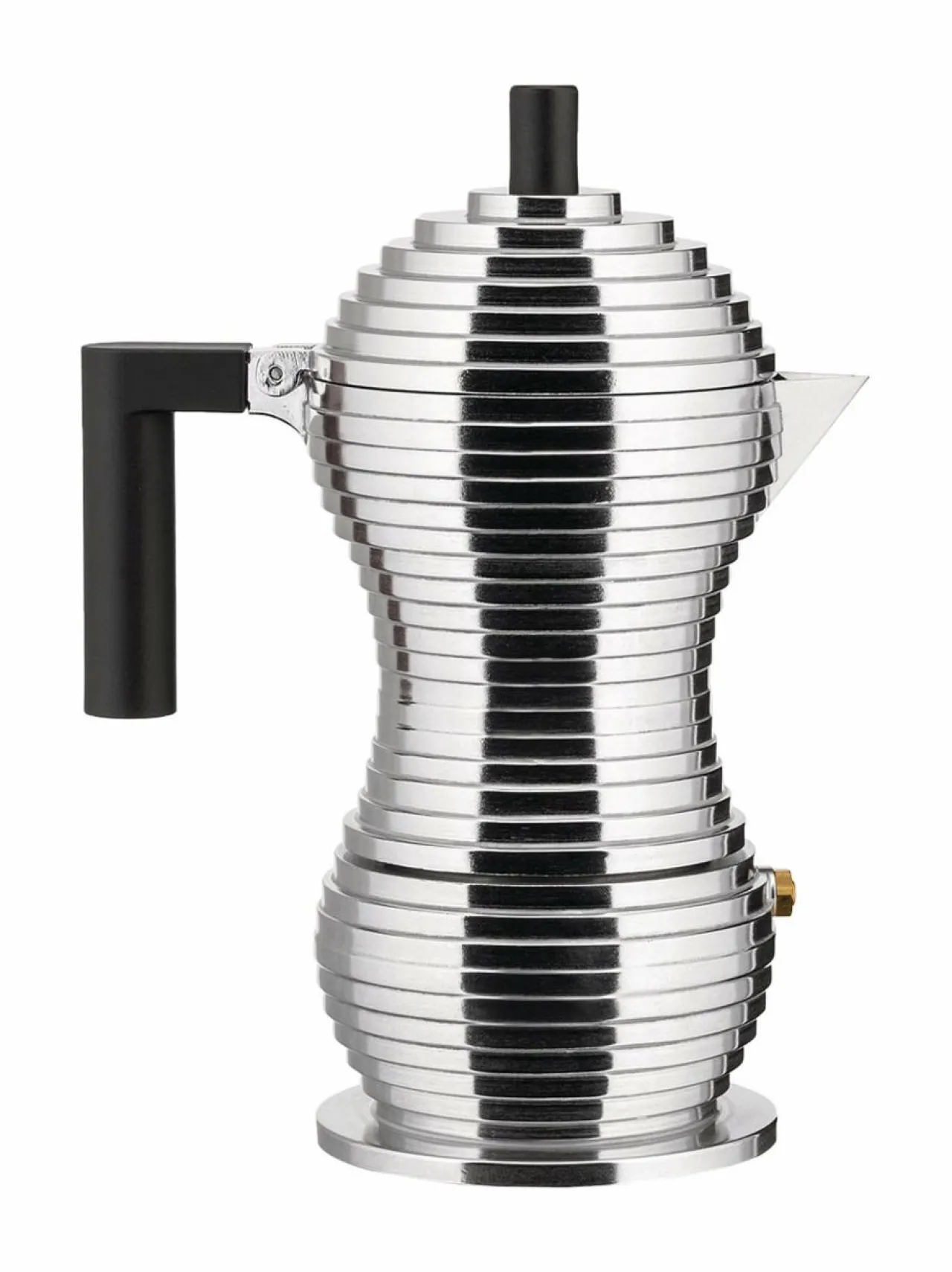 Tee, Kahvi & Vesi|Alessi Pulcina-espressopannu, 3 kupin BLACK