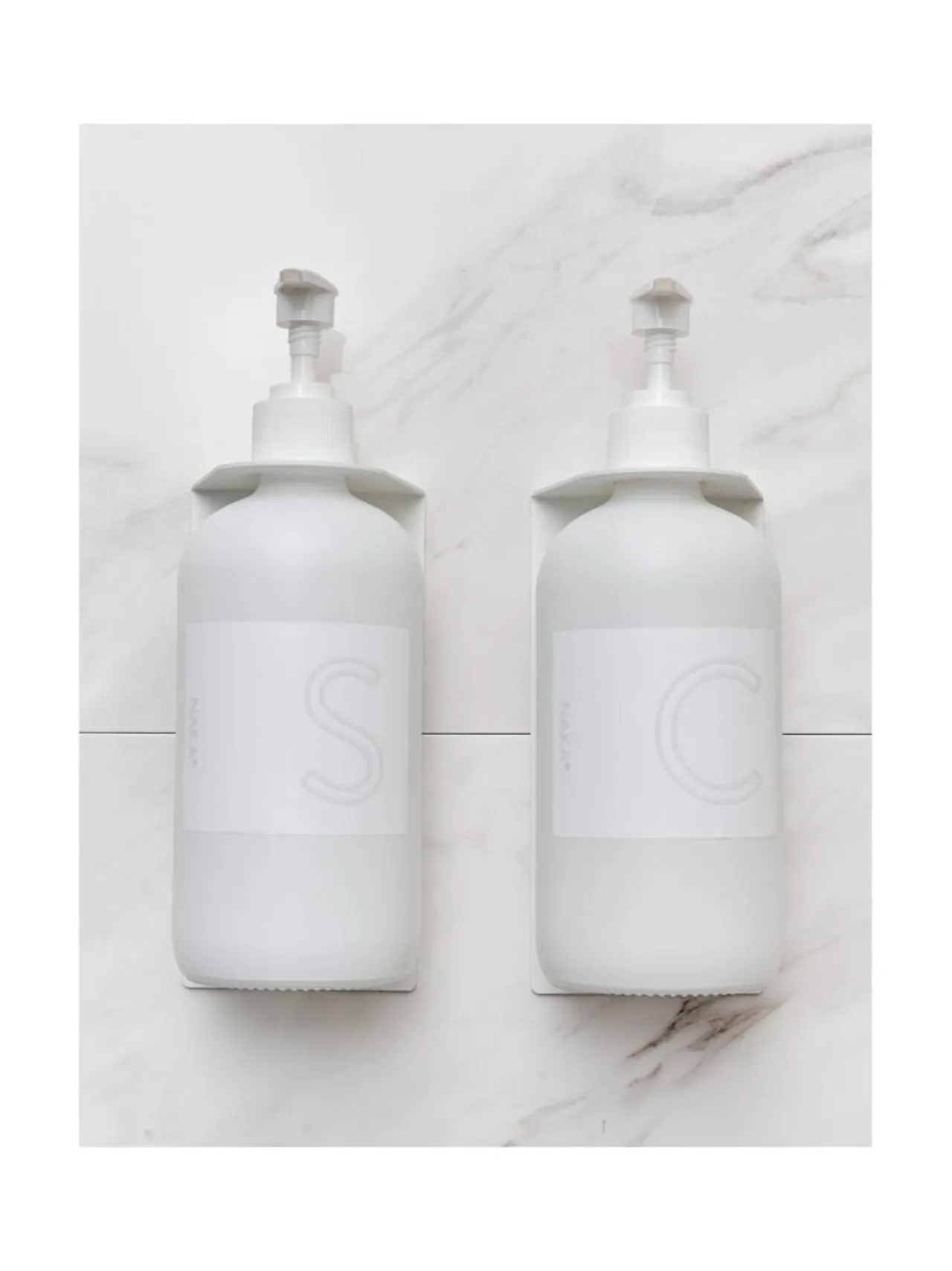 Kylpyhuonetarvikkeet|NAKA Pumppupulloteline VALKOINEN