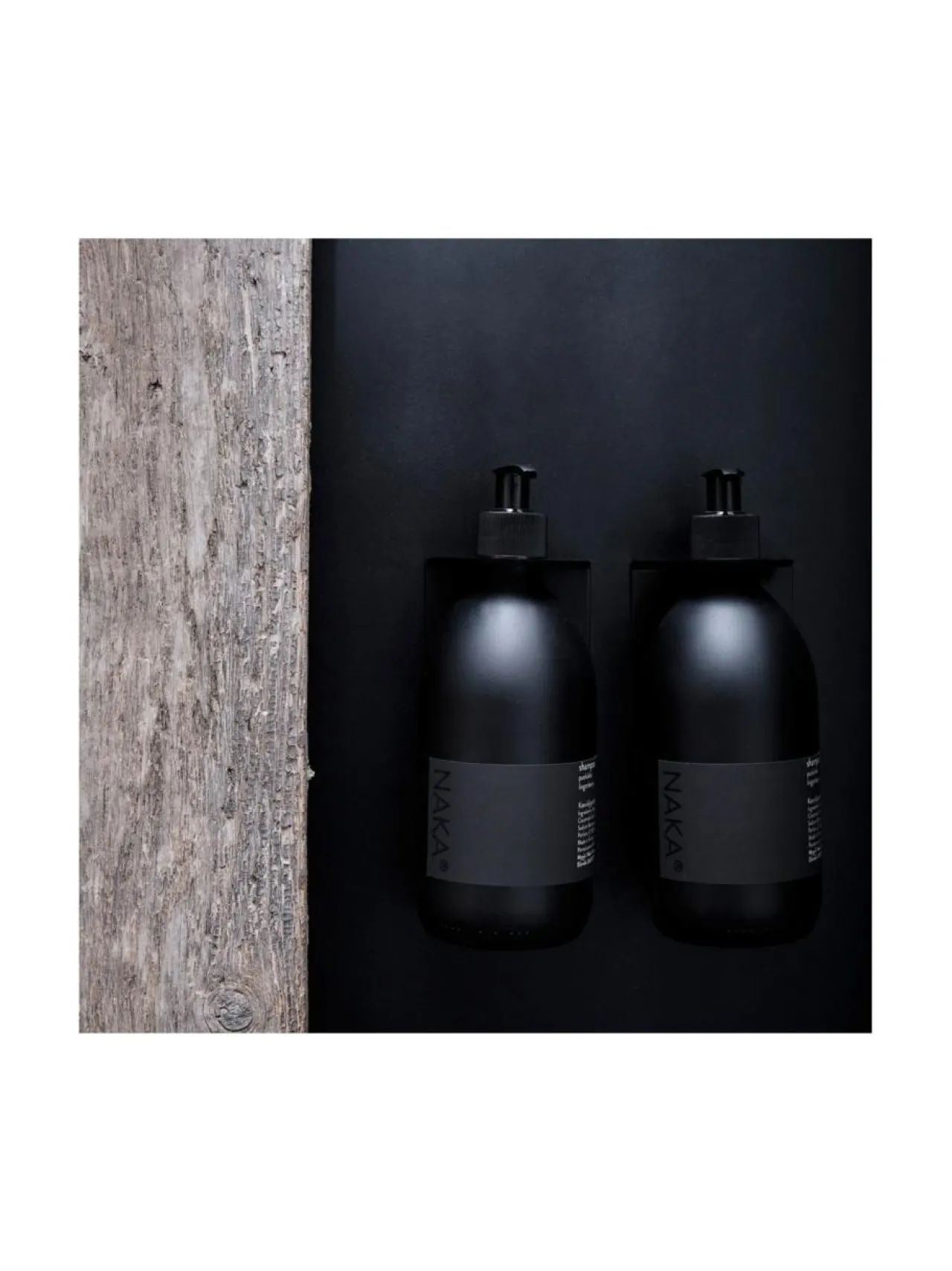 Kylpyhuonetarvikkeet|NAKA Pumppupulloteline MUSTA