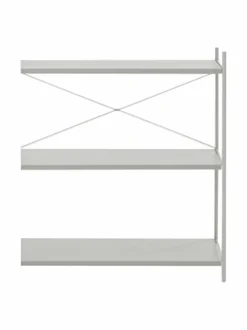 Hyllyt & Kaapit|Ferm Living Punctual Shelving System -hylly 92,1 x 100 cm GREY