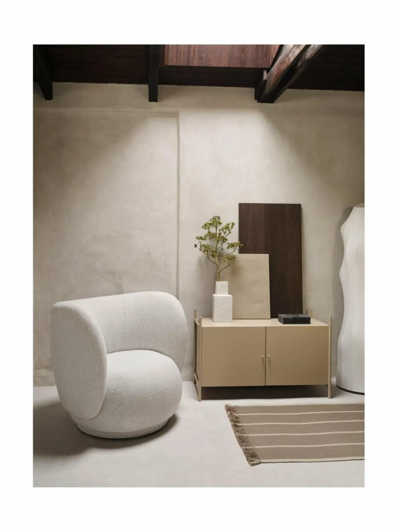 Hyllyt & Kaapit|Ferm Living Punctual-kaappi 41,6 x 91,5 x 40,2 cm CASHMERE