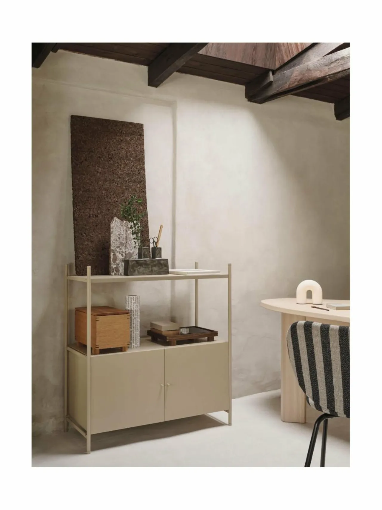 Hyllyt & Kaapit|Ferm Living Punctual-kaappi 41,6 x 91,5 x 40,2 cm CASHMERE