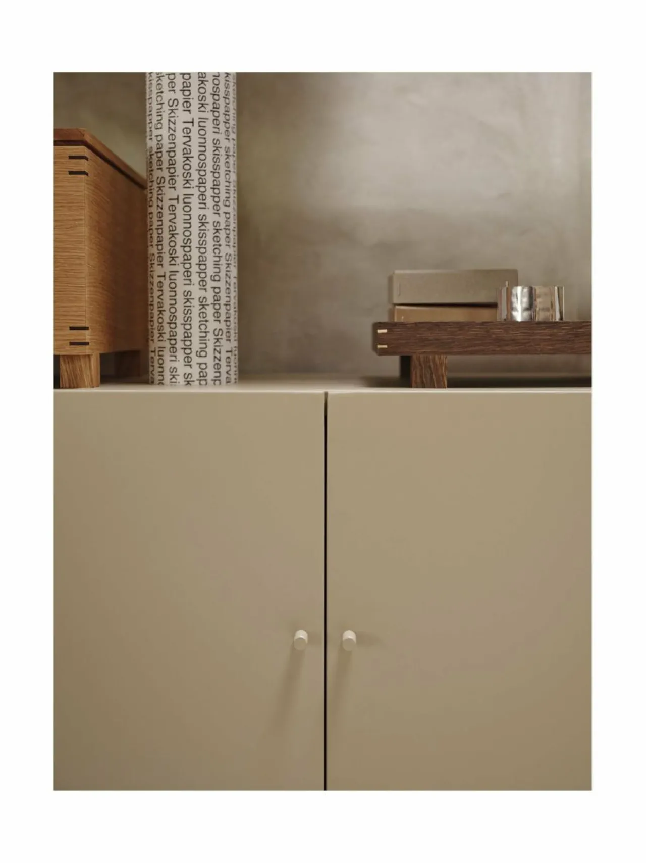 Hyllyt & Kaapit|Ferm Living Punctual-kaappi 41,6 x 91,5 x 40,2 cm CASHMERE