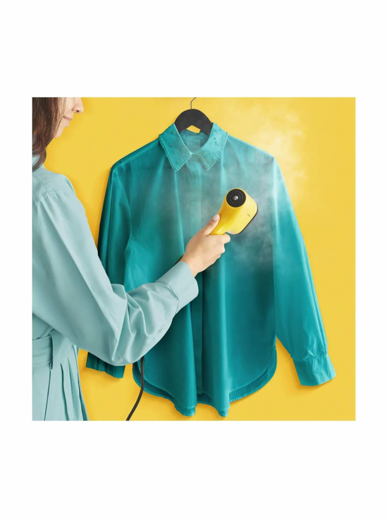 Pyykkihuolto|Tefal Pure Pop -tekstiilihöyrystin YELLOW