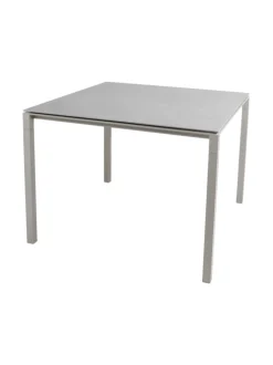 Puutarhakalusteet & Pehmusteet|Cane-Line Pure-ruokapöytä 100 x 100 cm TAUPE, BETONINHARMAA
