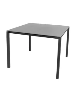 Puutarhakalusteet & Pehmusteet|Cane-Line Pure-ruokapöytä 100 x 100 cm TUMMANHARMAA, BASALTINHARMAA
