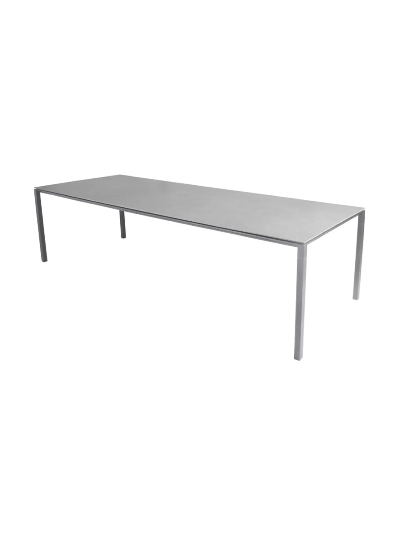 Puutarhakalusteet & Pehmusteet|Cane-Line Pure-ruokapöytä 280 x 100 cm VAALEANHARMAA, BETONINHARMAA