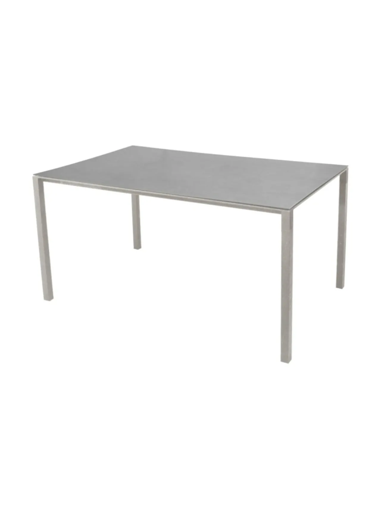 Puutarhakalusteet & Pehmusteet|Cane-Line Pure-ruokapöytä 150 x 90 cm TAUPE, BETONINHARMAA