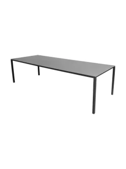 Puutarhakalusteet & Pehmusteet|Cane-Line Pure-ruokapöytä 280 x 100 cm TUMMANHARMAA, BASALTINHARMAA