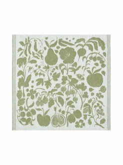 Keittiö- & Kattaustekstiilit|Lapuan Kankurit Puutarha- keittiöpyyhe/servietti pellavasekoitteesta 4 WHITE-OLIVE