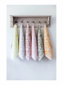 Keittiö- & Kattaustekstiilit|Lapuan Kankurit Puutarha- keittiöpyyhe/servietti pellavasekoitteesta 2 WHITE-LIME