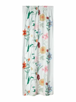 Valmisverhot|Marimekko Puutarhakutsut-verho 135 x 245 cm 162 WHITE, GREEN, ORANGE, BEIGE