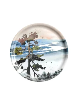 Tarjoiluastiat|ESTER VISUAL Pyöreä tarjotin Kuninkaanlaavu halk. 35 cm