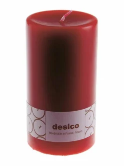 Kynttilät & Lyhdyt|Desico Pöytäkynttilä 140 mm CRANBERRY