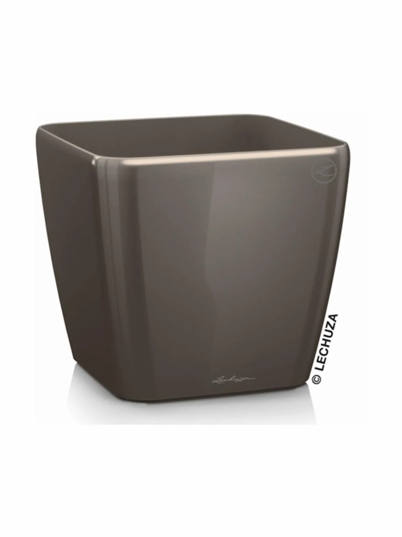 Ruukut & Istutusastiat|Lechuza Quadro Taube Altakasteluruukku ∅35cm, korkeus 33cm TAUBE KIILTÄVÄPINTA