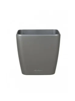 Ruukut & Istutusastiat|Lechuza Quadro Tummaharmaa Altakasteluruukku ∅28cm, korkeus 26cm TUMMAHARMAA KIILTÄVÄPINTA