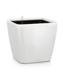 Ruukut & Istutusastiat|Lechuza Quadro Valkoinen Altakasteluruukku pyörillä ∅50cm, korkeus 47cm VALKOINEN KIILTÄVÄPINTA