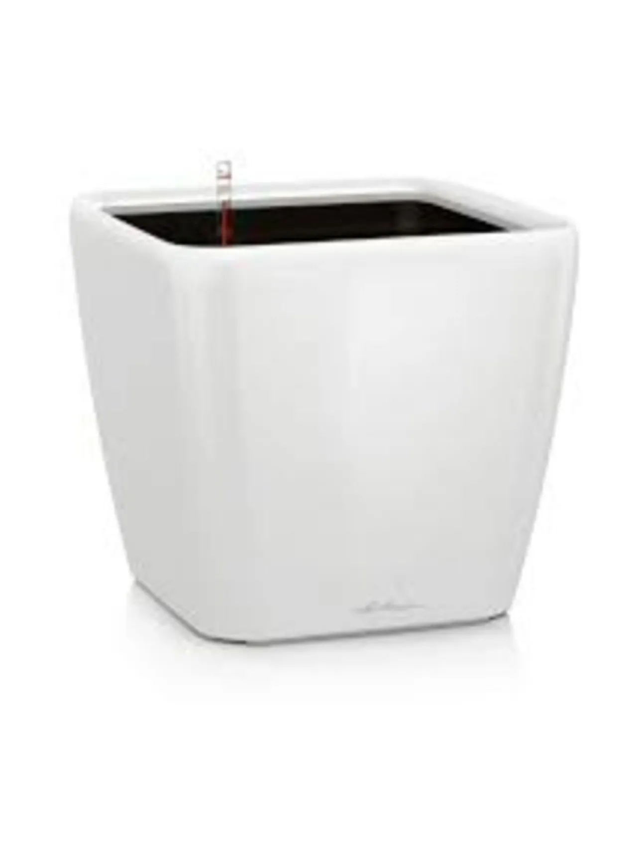 Ruukut & Istutusastiat|Lechuza Quadro Valkoinen Altakasteluruukku pyörillä ∅50cm, korkeus 47cm VALKOINEN KIILTÄVÄPINTA