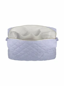 Kylpyhuonetarvikkeet|Gauhar Helsinki Quilted-kosmetiikkalaukku SKY