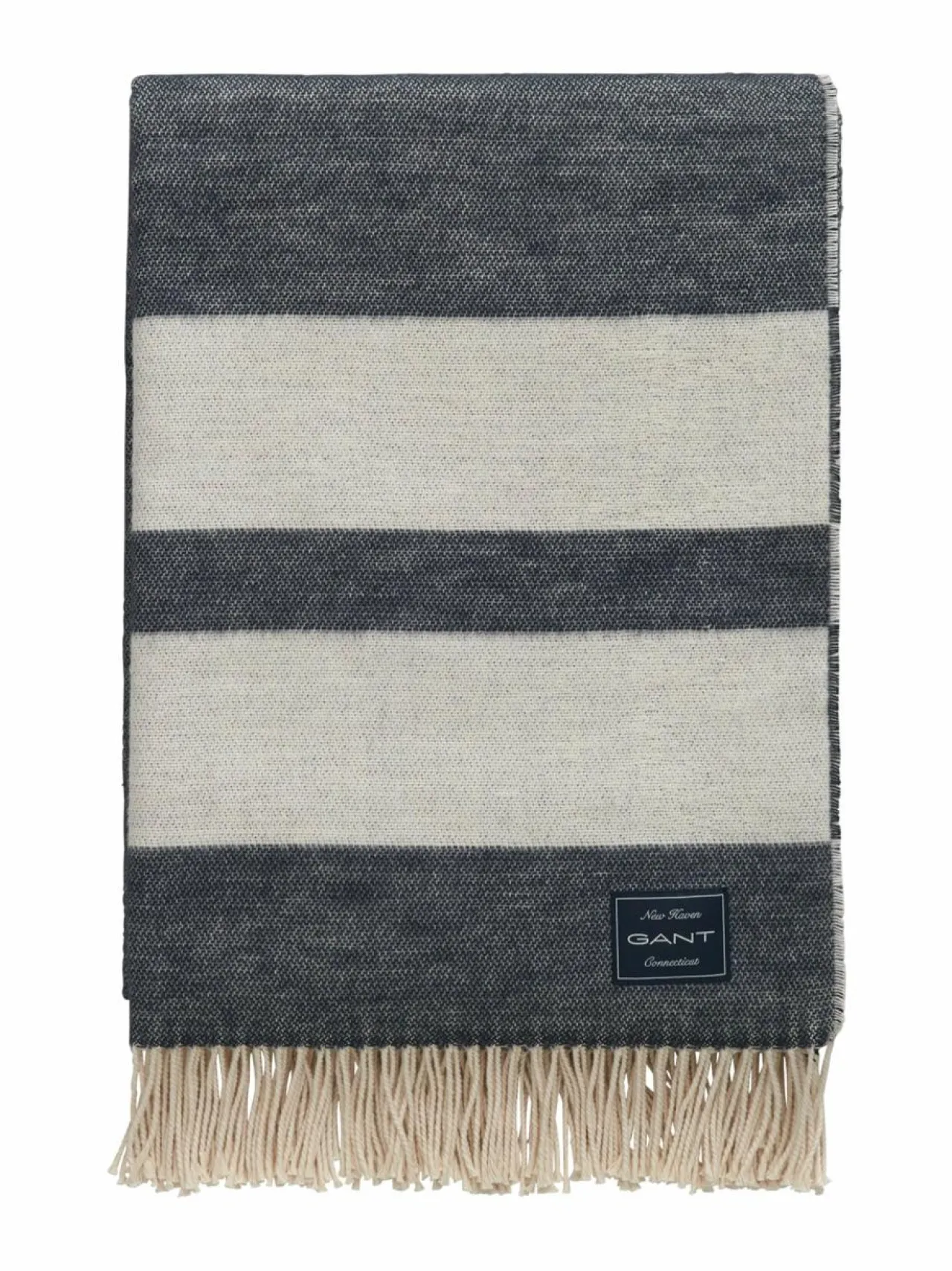 Huovat & Päiväpeitot|Gant Home Raidallinen puuvillahuopa 130 x 200 cm 410 MARINE