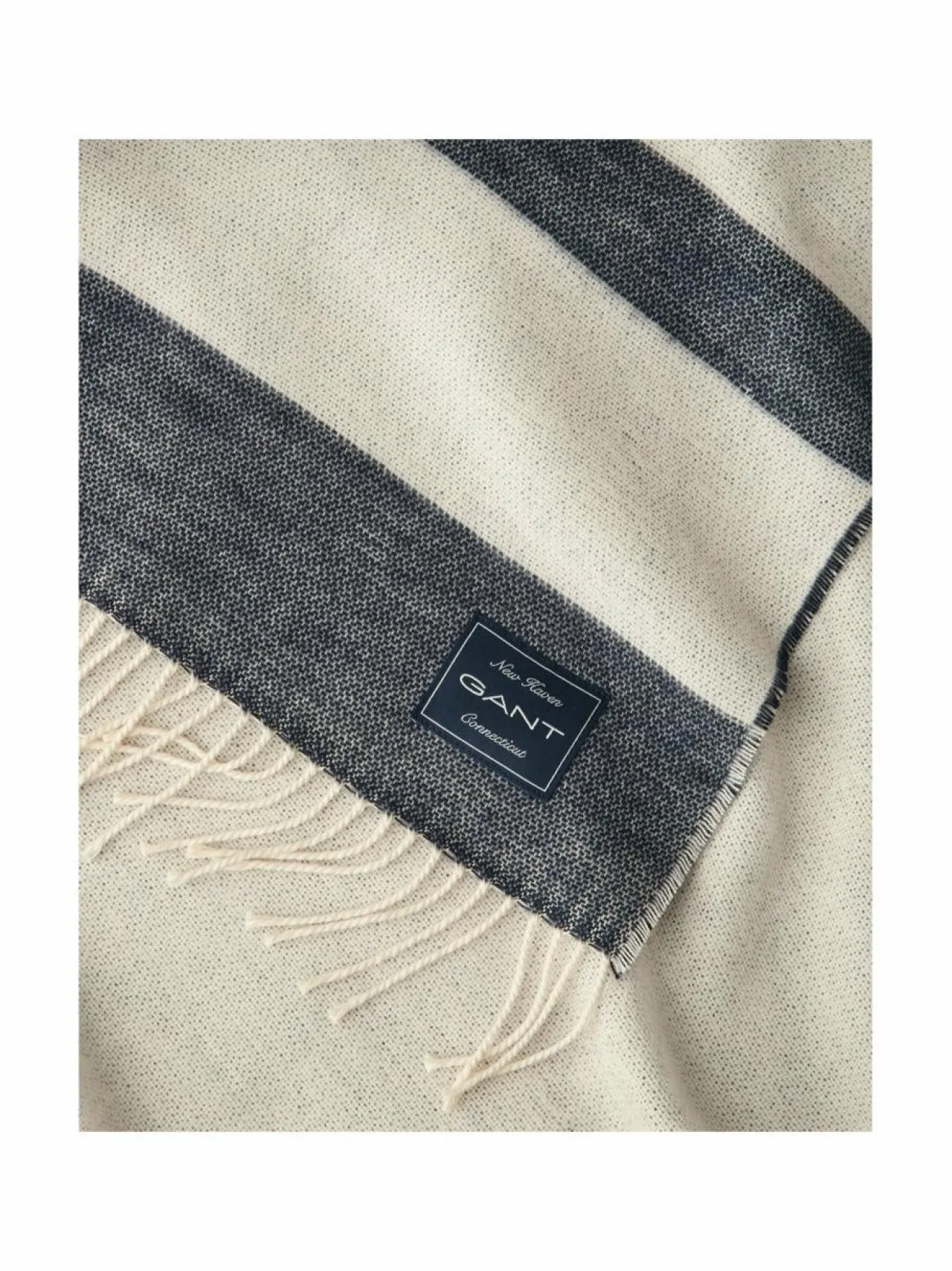 Huovat & Päiväpeitot|Gant Home Raidallinen puuvillahuopa 130 x 200 cm 410 MARINE