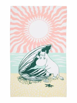 Kylpyhuonetekstiilit|Moomin Arabia Rantapäivä -rantapyyhe 93 x 150 cm MULTI-COLOUR