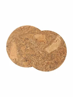 Keittiö- & Kattaustekstiilit|Casa Stockmann Rea-korkkilasinaluset 4 kpl NATURAL