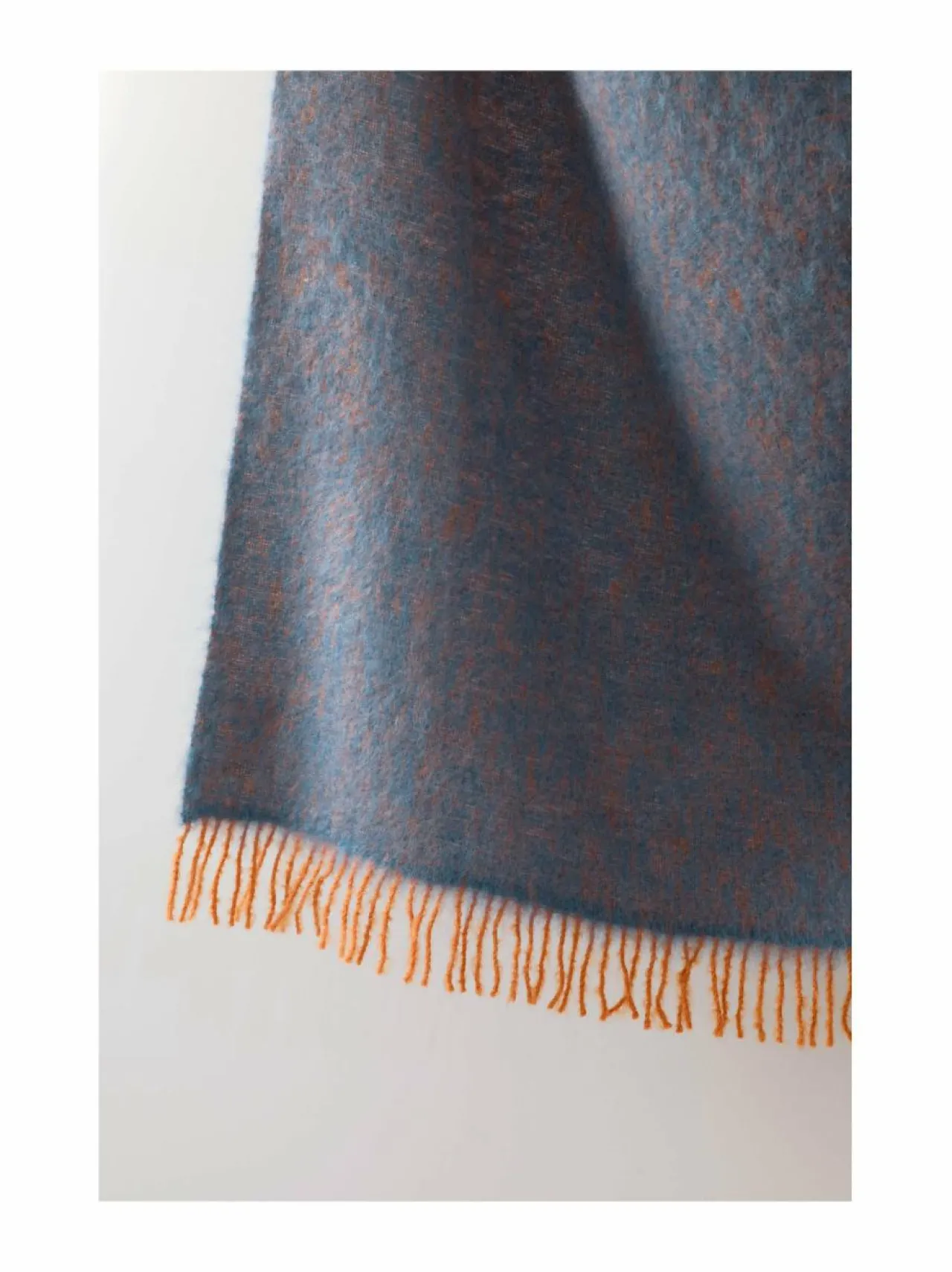 Huovat & Päiväpeitot|Lapuan Kankurit Revontuli-mohairvillahuopa RUST/DENIM BLUE