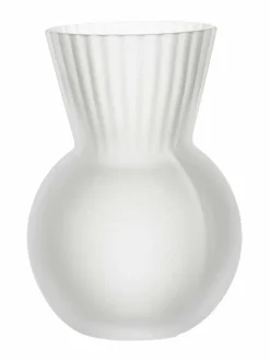 Ruukut & Istutusastiat|Wikholm Form Riffle-hyasinttivaasi, 9 x 14 cm FROSTED WHITE