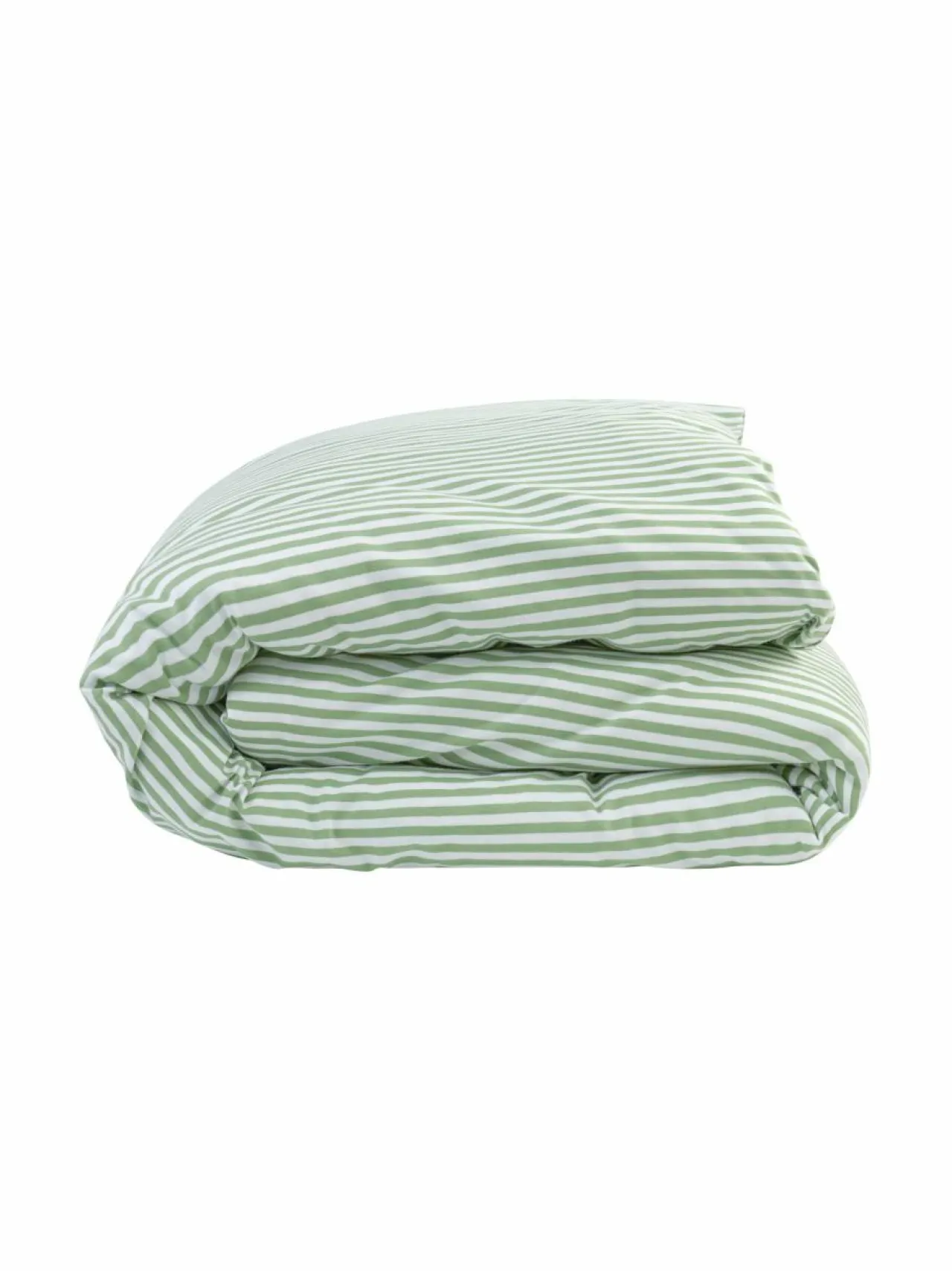 Liinavaatteet|Casa Stockmann Riga-pussilakana FOREST GREEN/WHITE STRIPED