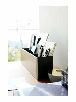 Säilytys|Yamazaki Rin Organizer Box -säilytyslaatikko BROWN/BLACK