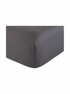 Liinavaatteet|Villa Stockmann Ritz- muotoonommeltu puuvillasatiinialuslakana DARK GREY